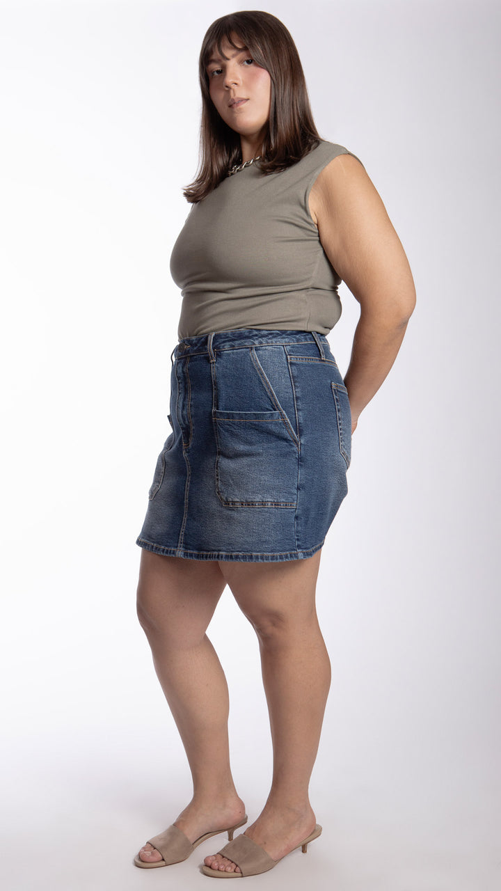 Short Falda Loose Mom Curvy Balam BL7346