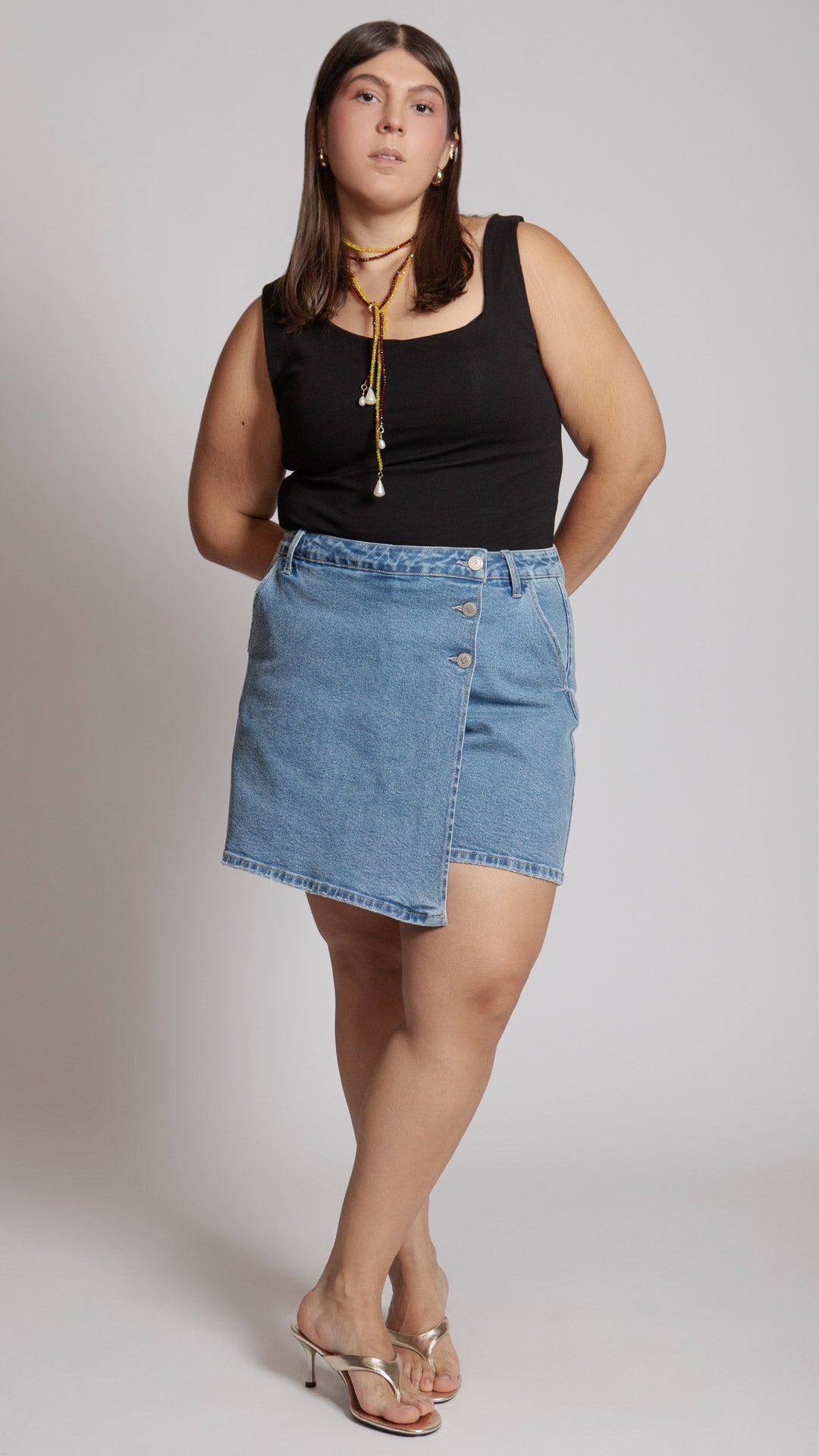 Short Falda Loose Mom Curvy Balam BL7404