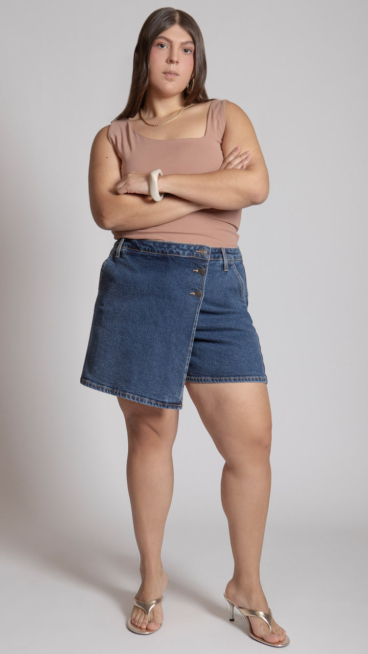 Short Falda Loose Mom Curvy Balam BL7404