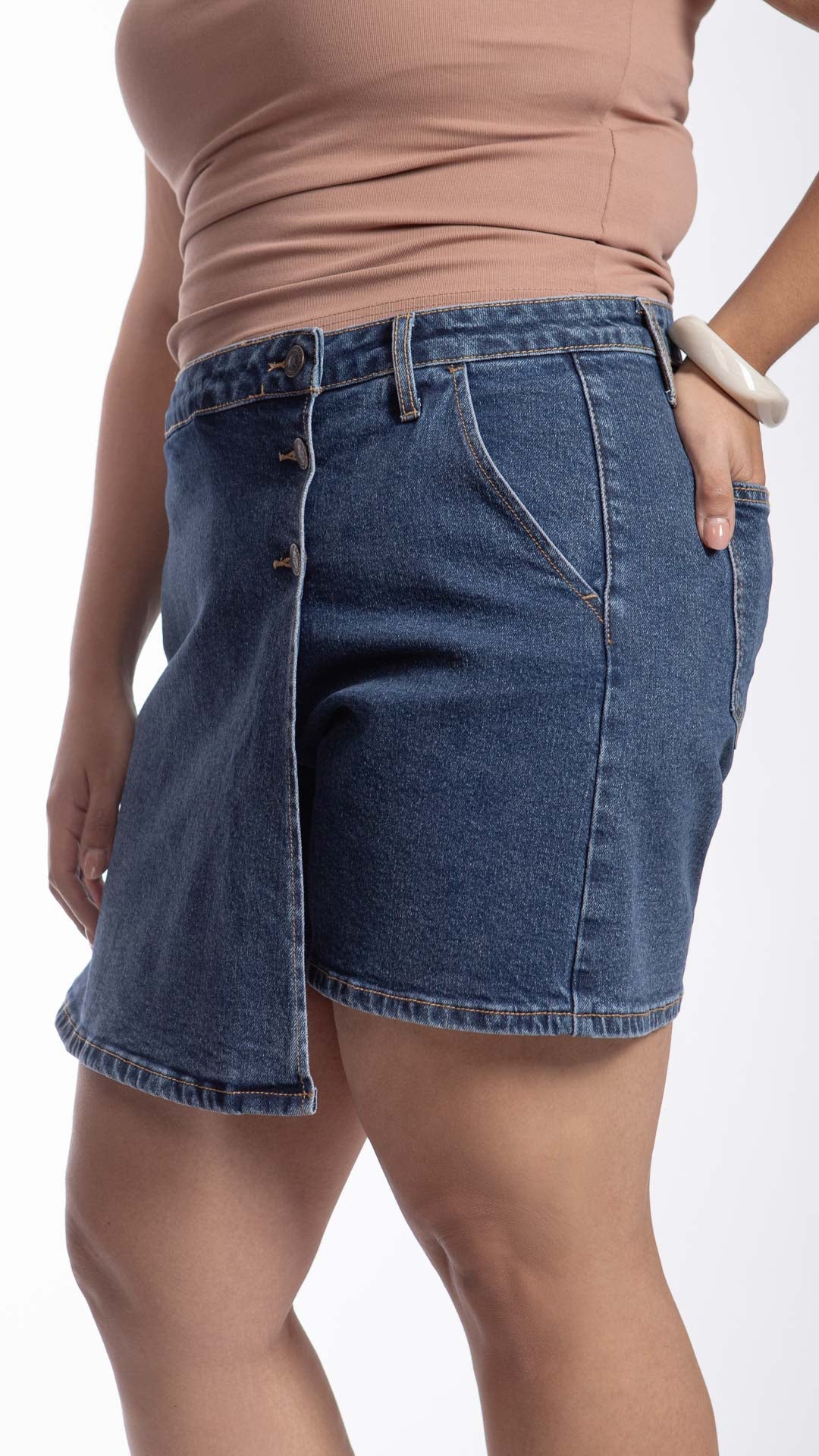 Short Falda Loose Mom Curvy Balam BL7404