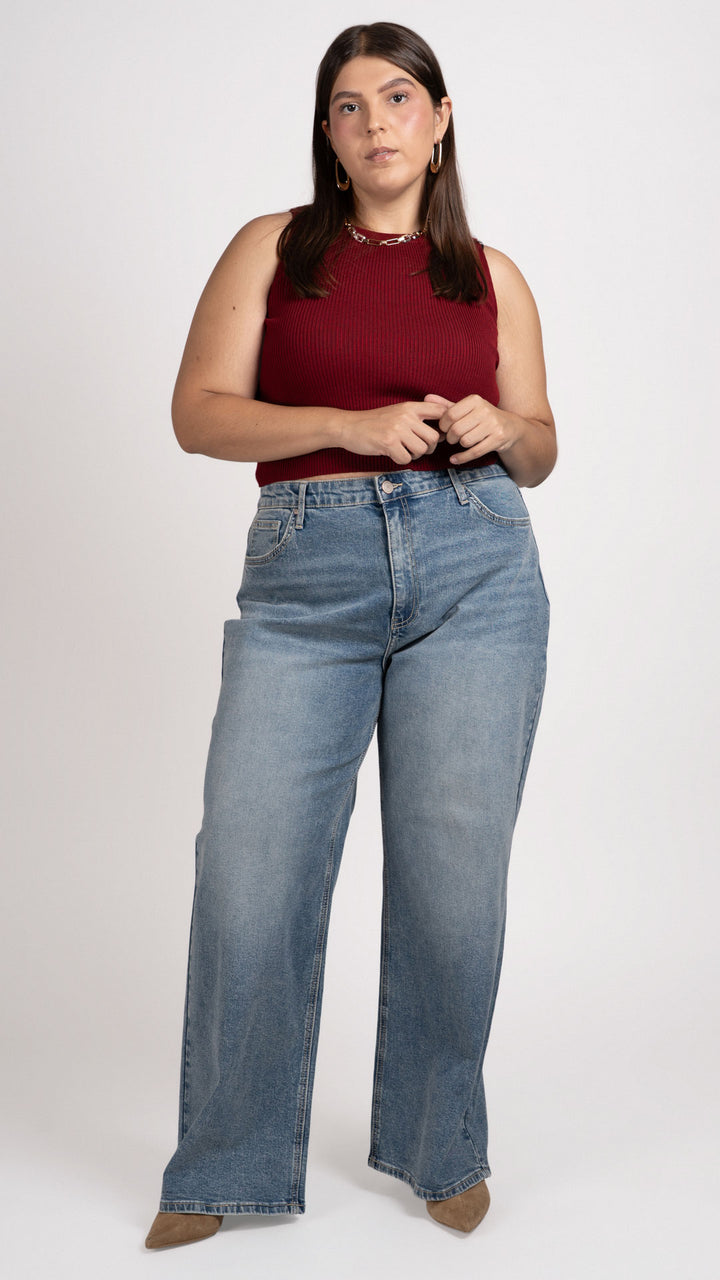 Pantalón Wide Leg Wide Leg Curvy Balam BL7091