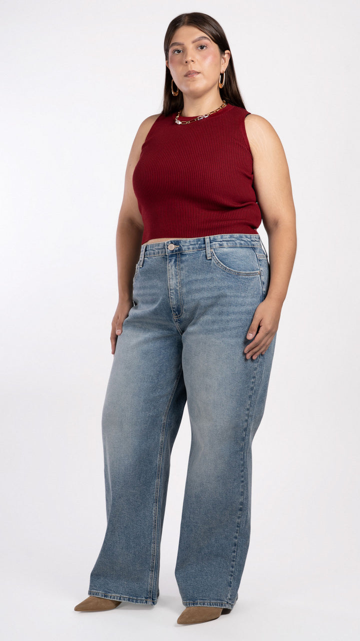 Pantalón Wide Leg Wide Leg Curvy Balam BL7091