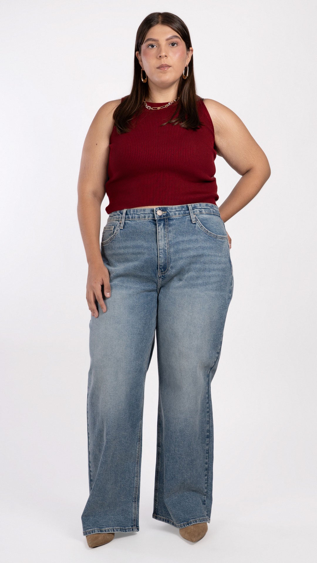 Pantalón Wide Leg Wide Leg Curvy Balam BL7091