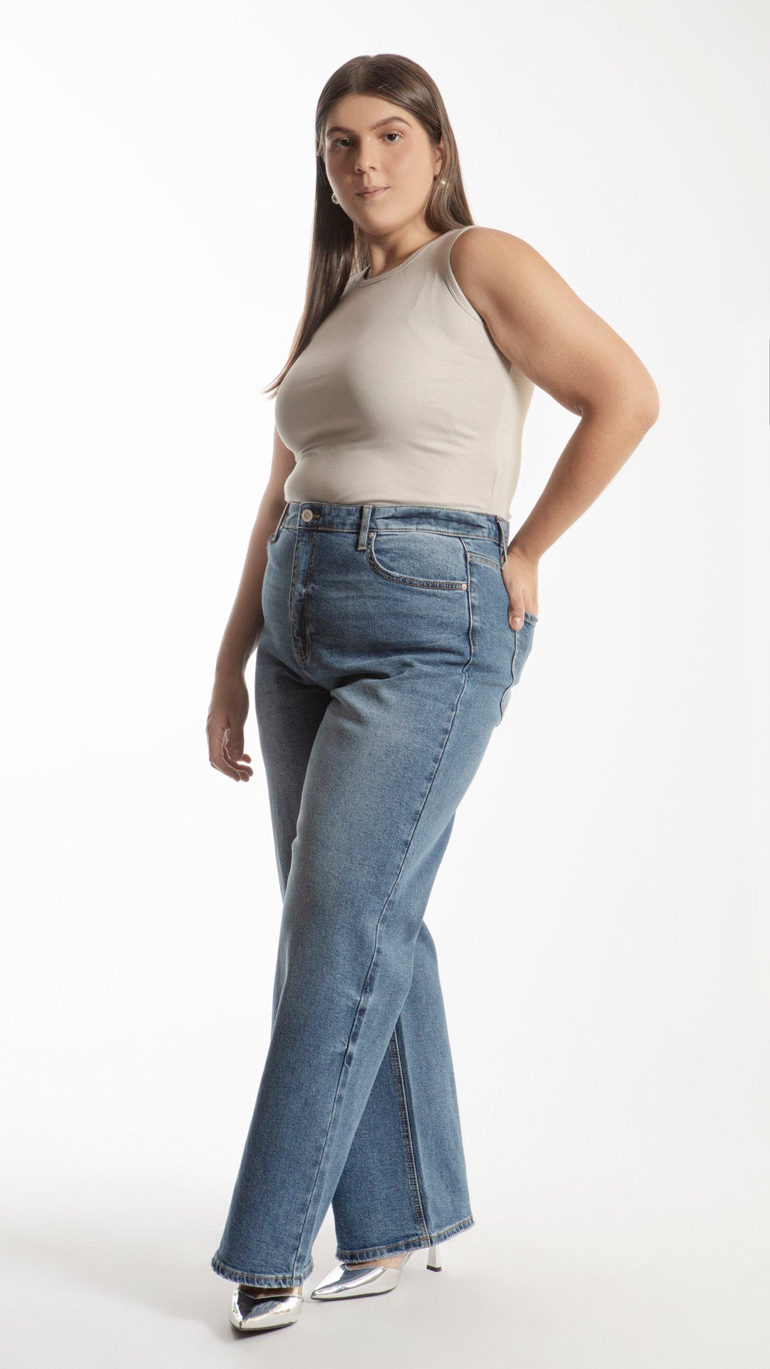 Pantalón Wide Leg Curvy Balam BL7098