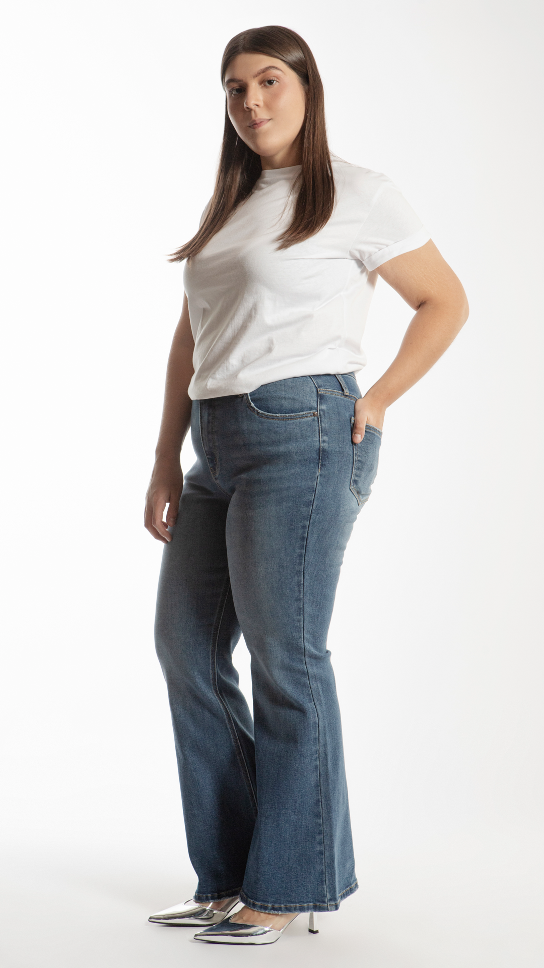 Pantalón Flare Curvy Balam BL7039
