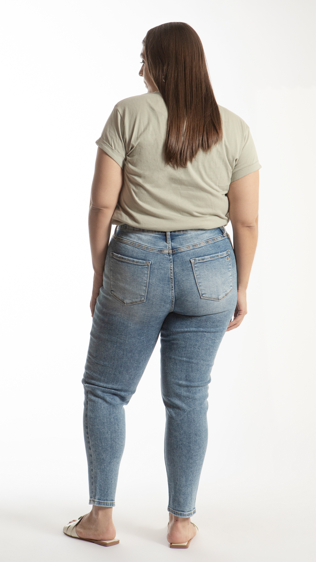 Pantalón High Rise Skinny Curvy Balam BL7054