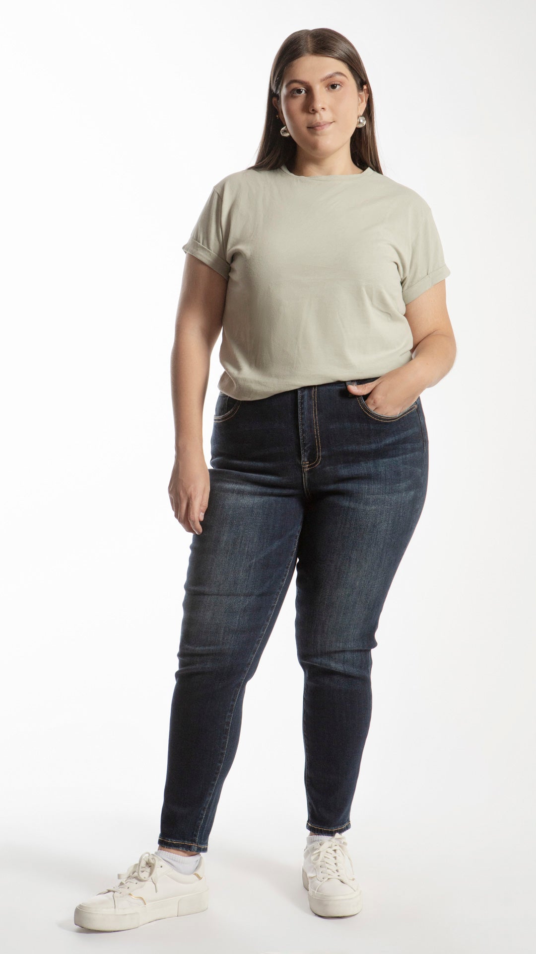 Pantalón High Rise Skinny Curvy Balam BL7088