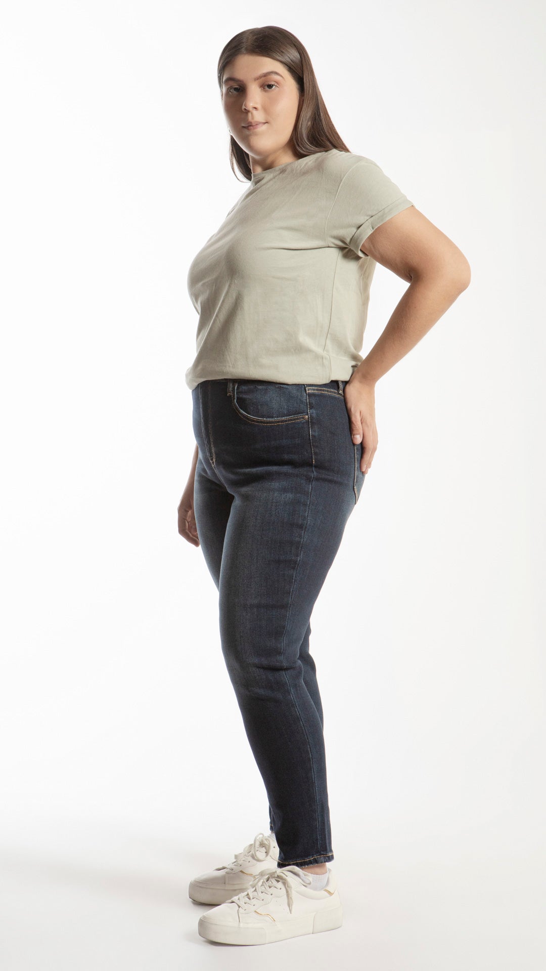 Pantalón High Rise Skinny Curvy Balam BL7088