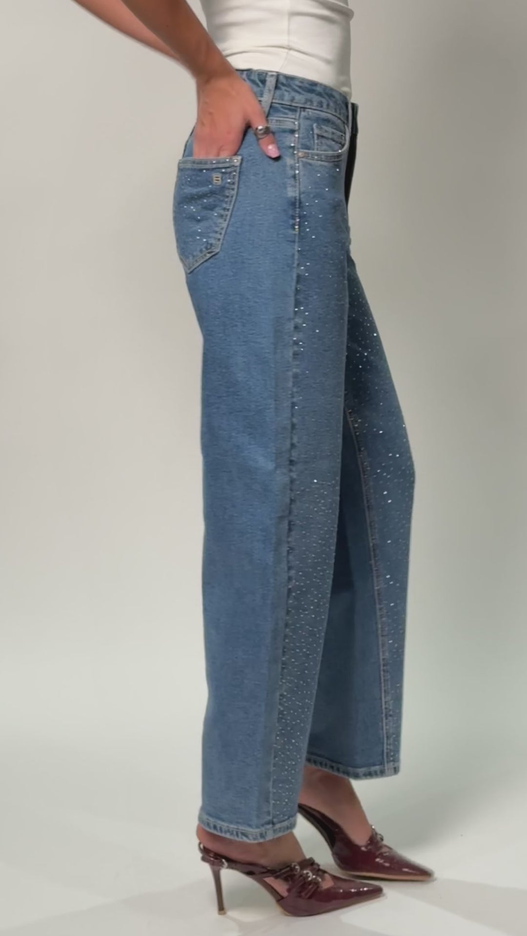 Pantalón Barrel Mujer Balam BL7156