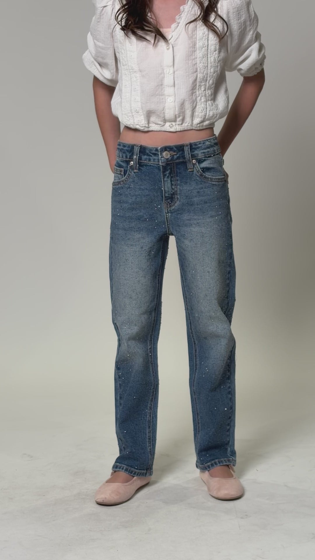 Pantalón Straight Niña Balam BL7420